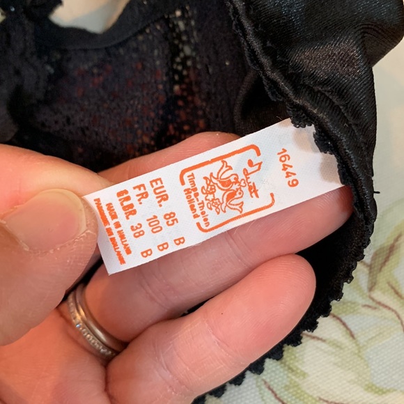 Timpa Duet Lace Underwire Demi Bra Style 16449 - Black - Picture 5 of 5